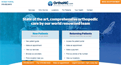 Desktop Screenshot of orthonc.com